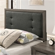 FOA Livorn 5pc Gray Wood Bedroom Set - Full + 2 Nightstands + Dresser + Mirror
