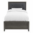 Furniture of America Livorn 3-Piece Gray Wood Bedroom Set - Twin + 2 Nightstands