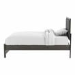FOA Livorn 4-Piece Gray Wood Bedroom Set - Twin + Nightstand + Dresser + Mirror