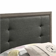 FOA Livorn 4-Piece Gray Wood Bedroom Set - Twin + Nightstand + Dresser + Mirror