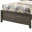 FOA Livorn 4-Piece Gray Wood Bedroom Set - Twin + Nightstand + Dresser + Mirror