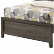 FOA Livorn 5pc Gray Wood Bedroom Set - Twin + 2 Nightstands + Dresser + Mirror