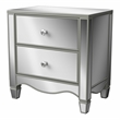 FOA Gavvi Glam 3-Piece Silver Wood Bedroom Set - Queen + Nightstand + Dresser