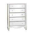FOA Gavvi Glam 3-Piece Silver Wood Bedroom Set - Queen + Nightstand + Chest