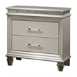 FOA Plumley 3-Piece White Wood Bedroom Set - Cal King + Nightstand + Dresser