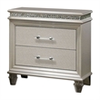 FOA Plumley 3-Piece White Wood Bedroom Set - Cal King + Nightstand + Chest