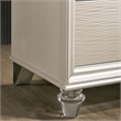 FOA Devado Contemporary 3-Piece White Wood Bedroom Set - Twin + 2 Nightstands