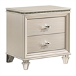 FOA Devado Contemporary 3-Piece White Wood Bedroom Set - Twin + 2 Nightstands
