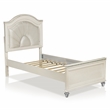 FOA Devado Contemporary 3-Piece White Wood Bedroom Set - Twin + 2 Nightstands