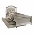 FOA Devado 3-Piece White Wood Bedroom Set - Twin + Nightstand + Trundle