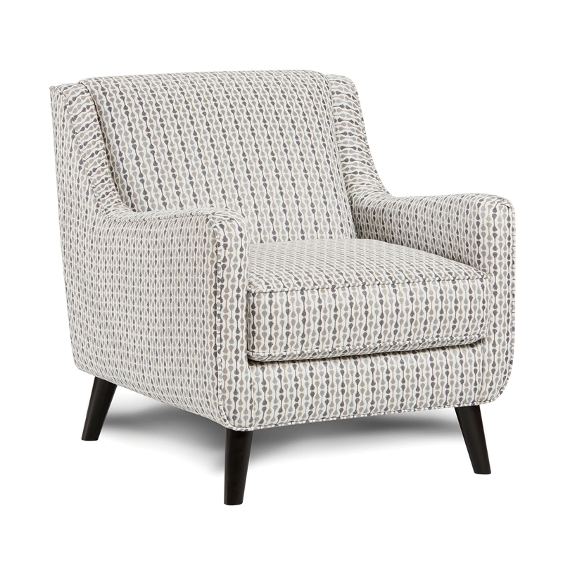 Furniture of America Alaska Transitional Fabric Sectional with Chair in Gray