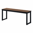 Furniture of America Caritina Wood 3-Piece Counter Height Dining Set in Brown