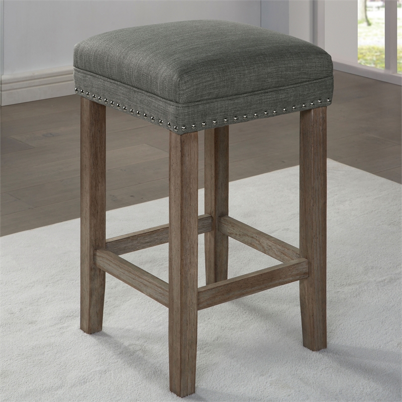 Furniture of America Sabana Wood 4-Piece Counter Height Dining Set in Gray