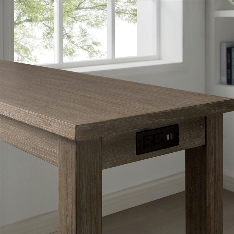 Furniture of America Sabana Wood 4-Piece Counter Height Dining Set in Gray