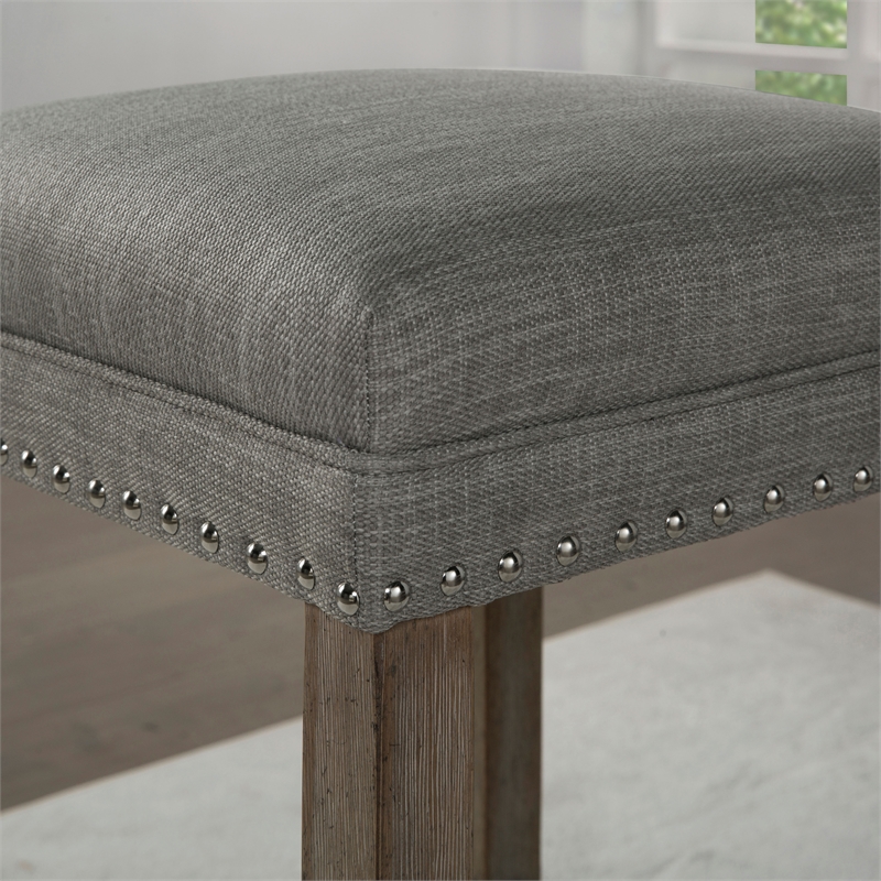 Furniture of America Sabana Wood 4-Piece Counter Height Dining Set in Gray