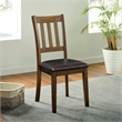 Furniture of America Comiga Wood 3-Piece Round Dining Table Set in Walnut