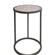 Furniture of America Jaydee Casual Metal 3-Piece Nesting Table Set in Gray