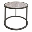 Furniture of America Jaydee Casual Metal 3-Piece Nesting Table Set in Gray