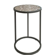 Furniture of America Fornya Casual Metal 3-Piece Nesting Table Set in Gray