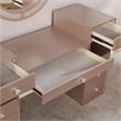 Furniture of America Sparke Wood 3-Piece Vanity Set with LED in Pink