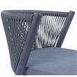 Furniture of America Morah Aluminum 3-Piece Dining Table Set in Gray