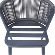Furniture of America Morah Aluminum 3-Piece Dining Table Set in Gray