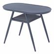 Furniture of America Morah Aluminum 3-Piece Dining Table Set in Gray