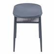 Furniture of America Morah Aluminum 3-Piece Dining Table Set in Gray
