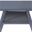 Furniture of America Morah Aluminum 3-Piece Dining Table Set in Gray