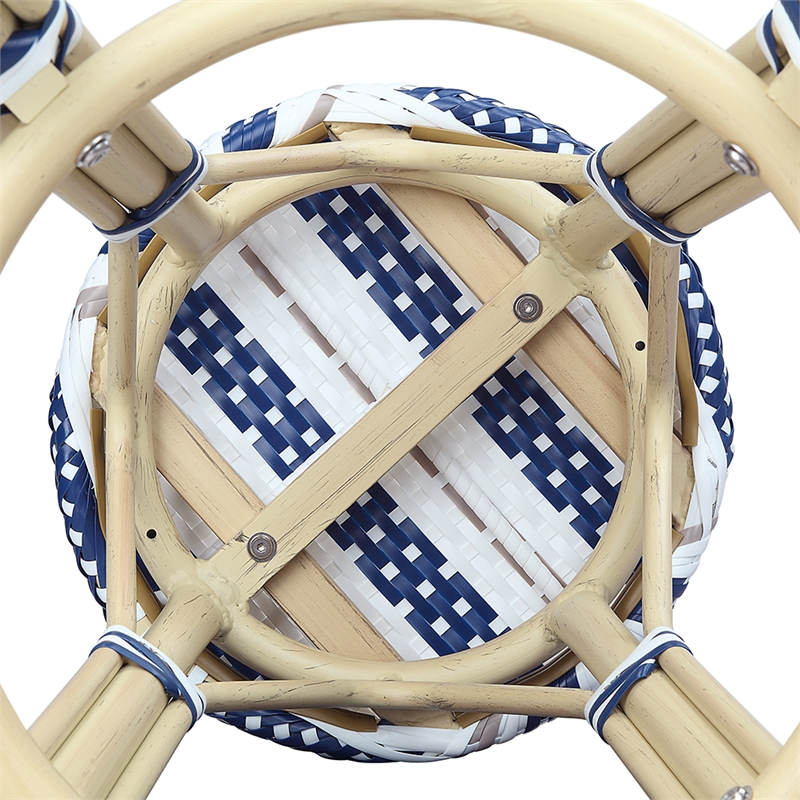 Furniture of America Binde Aluminum 26-inch Patio Barstool in Navy (Set of 2)