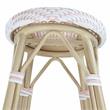 Furniture of America Binde Aluminum 26-inch Patio Barstool in White (Set of 2)