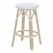 Furniture of America Binde Aluminum 26-inch Patio Barstool in White (Set of 2)