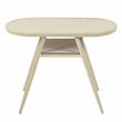 Furniture of America Morah Aluminum 3-Piece Dining Table Set in Natural Tone