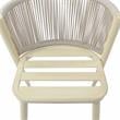 Furniture of America Morah Aluminum 3-Piece Dining Table Set in Natural Tone