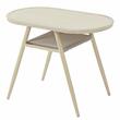 Furniture of America Morah Aluminum 3-Piece Dining Table Set in Natural Tone