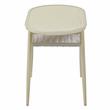 Furniture of America Morah Aluminum 3-Piece Dining Table Set in Natural Tone