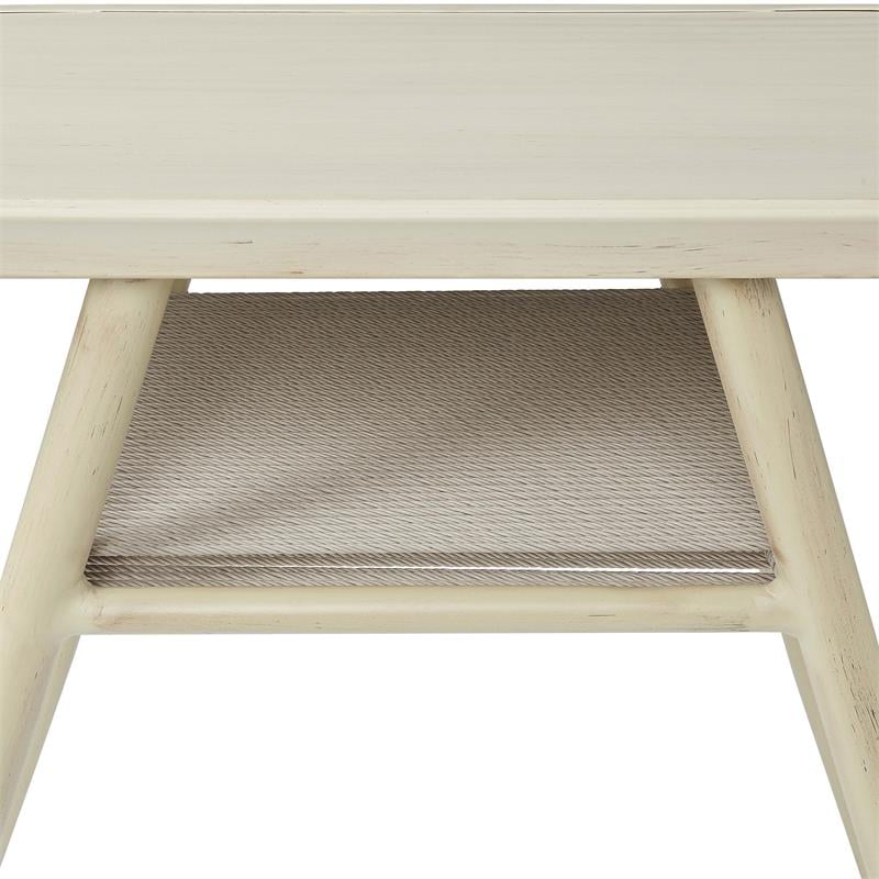 Furniture of America Morah Aluminum 3-Piece Dining Table Set in Natural Tone