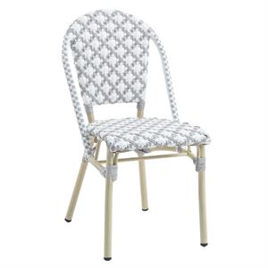 furniture of america misea transitional aluminum patio chair (set of 2)