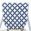 Furniture of America Misea Transitional Aluminum Patio Chair in Navy (Set of 2)