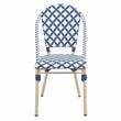 Furniture of America Misea Transitional Aluminum Patio Chair in Navy (Set of 2)