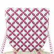 Furniture of America Misea Transitional Aluminum Patio Chair in Pink (Set of 2)