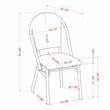 Furniture of America Misea Transitional Aluminum Patio Chair in Pink (Set of 2)