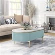 Furniture of America Timi Glam Wood 1-Drawer Coffee Table in Green