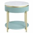 Furniture of America Timi Glam Wood 1-Drawer End Table in Green