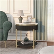 Furniture of America Timi Glam Wood 1-Drawer End Table in Dark Walnut