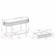 Furniture of America Timi Glam Wood 1-Drawer Console Table in Green