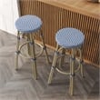 Furniture of America Binde Aluminum 30-inch Patio Barstool in Gray (Set of 2)