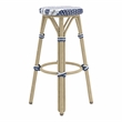 Furniture of America Binde Aluminum 30-inch Patio Barstool in Navy (Set of 2)