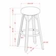 Furniture of America Binde Aluminum 30-inch Patio Barstool in Navy (Set of 2)