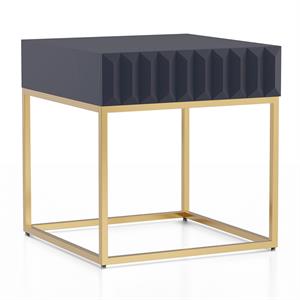 furniture of america giffore metal 1-drawer end table